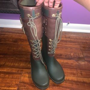 100% Authentic Tory Burch Rain Boots Size. 6